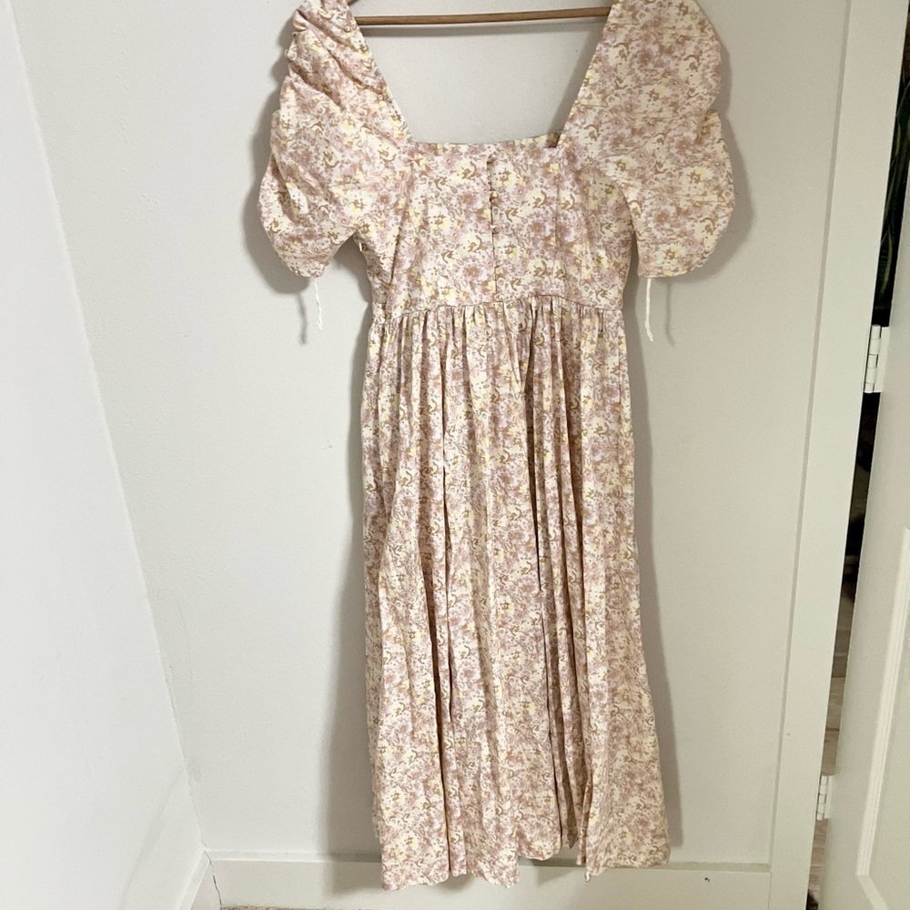 Free People She’s a Dream Midi Dress Powder Combo cotton size 6 - Picture 14 of 16